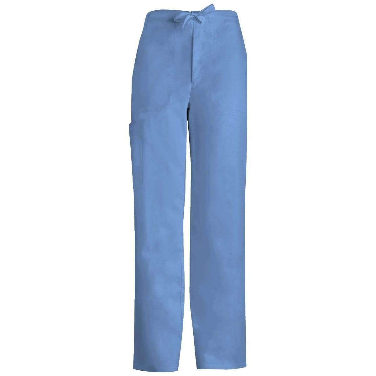 Cherokee Scrubs Pants 2XL / Regular Length Cherokee Luxe 1022 Scrubs Pants Mens Fly Front Drawstring Ceil Blue