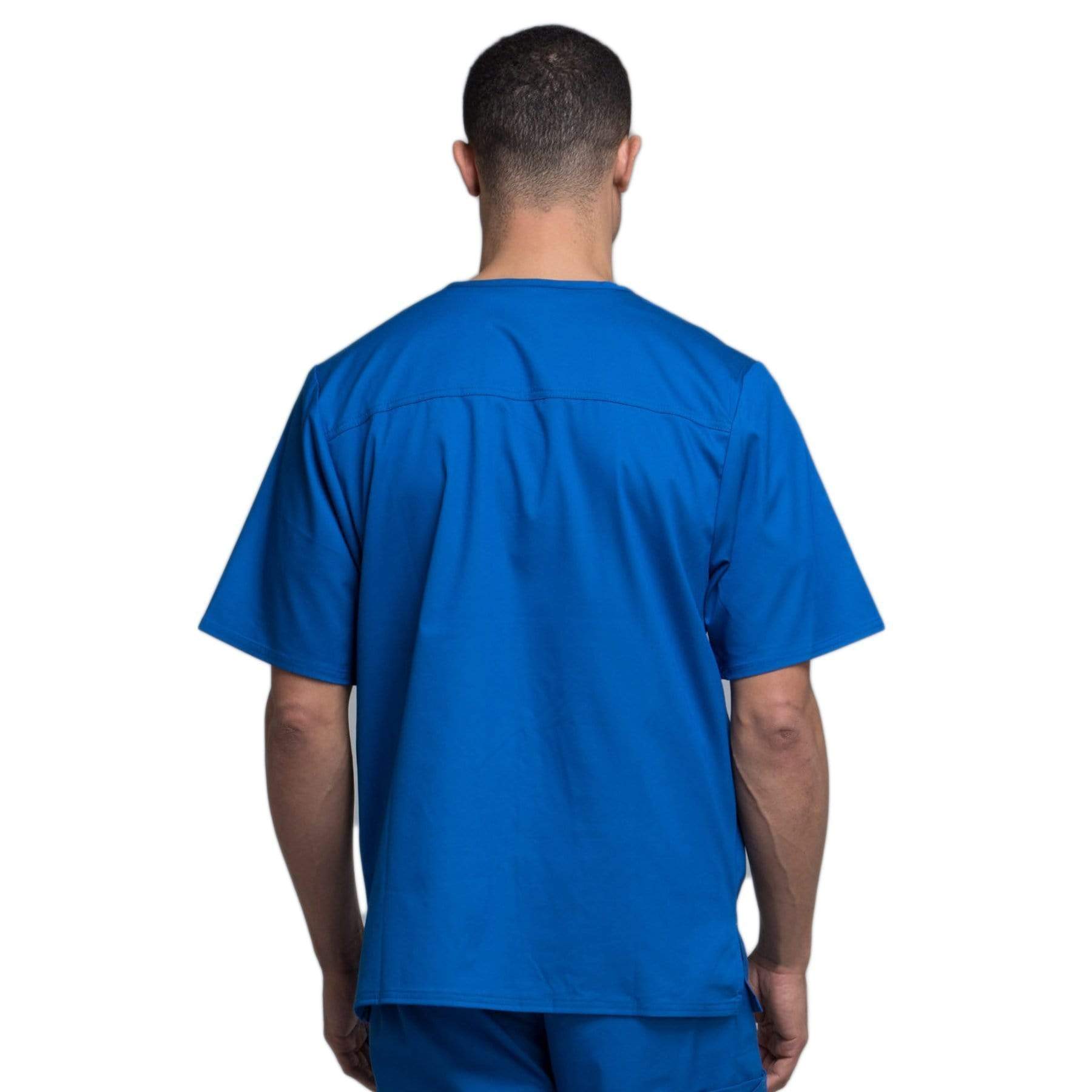 Cherokee Scrubs Top Cherokee Luxe 1929 Scrubs Top Mens V-Neck Royal