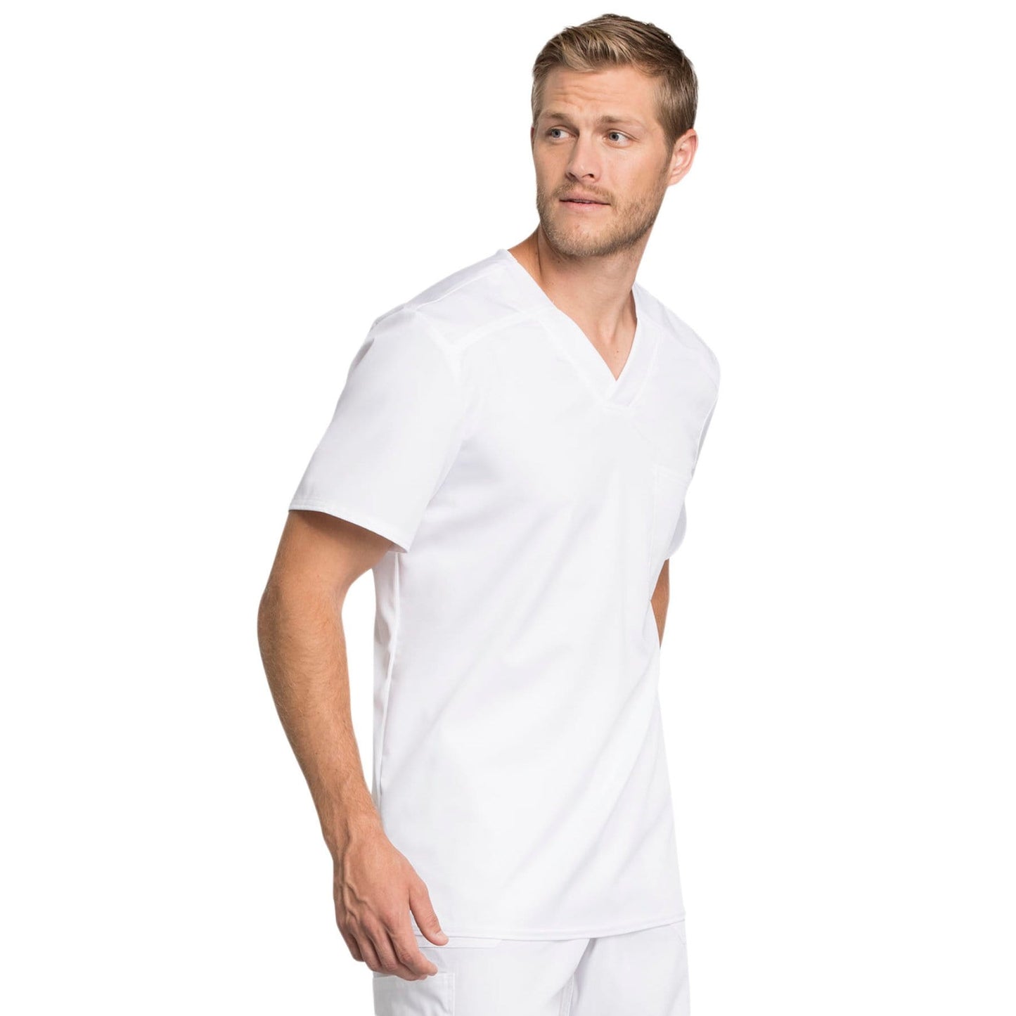 Cherokee Revolution Tech Mens WW755AB Scrubs Top Men White