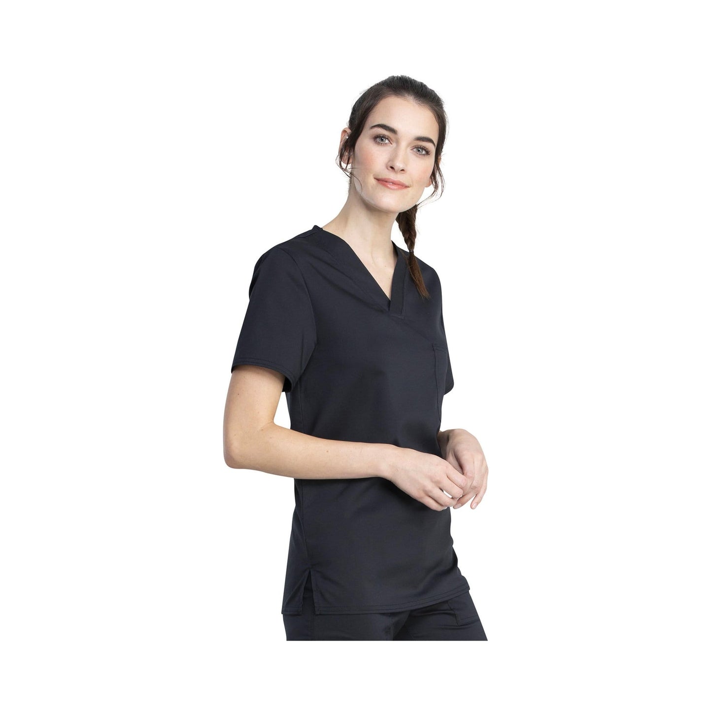 Cherokee Revolution Tech Unisex WW742AB Scrubs Top Unisex Black