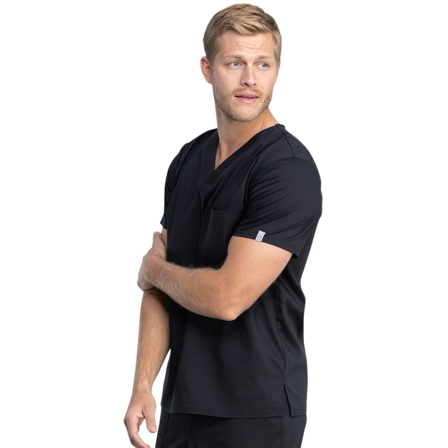 Cherokee Revolution Tech Unisex WW742AB Scrubs Top Unisex Black