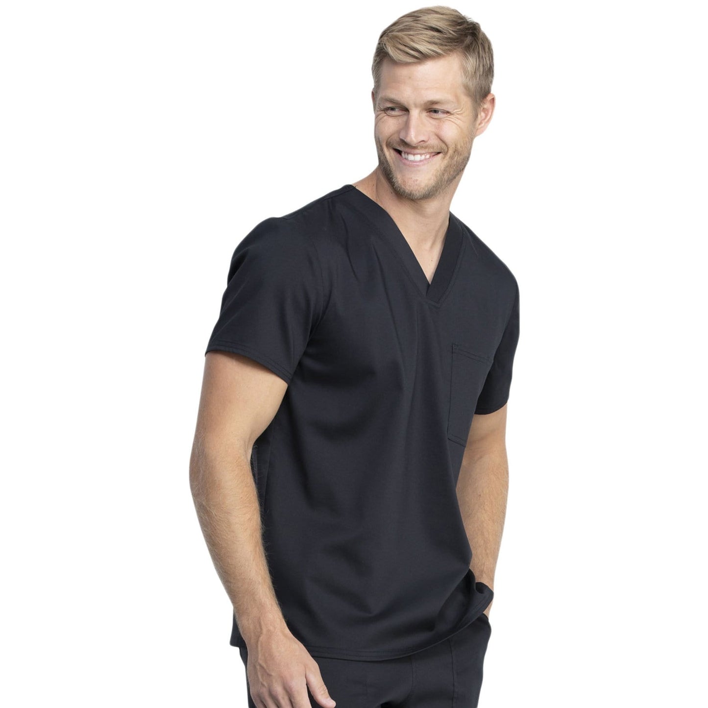 Cherokee Revolution Tech Unisex WW742AB Scrubs Top Unisex Black