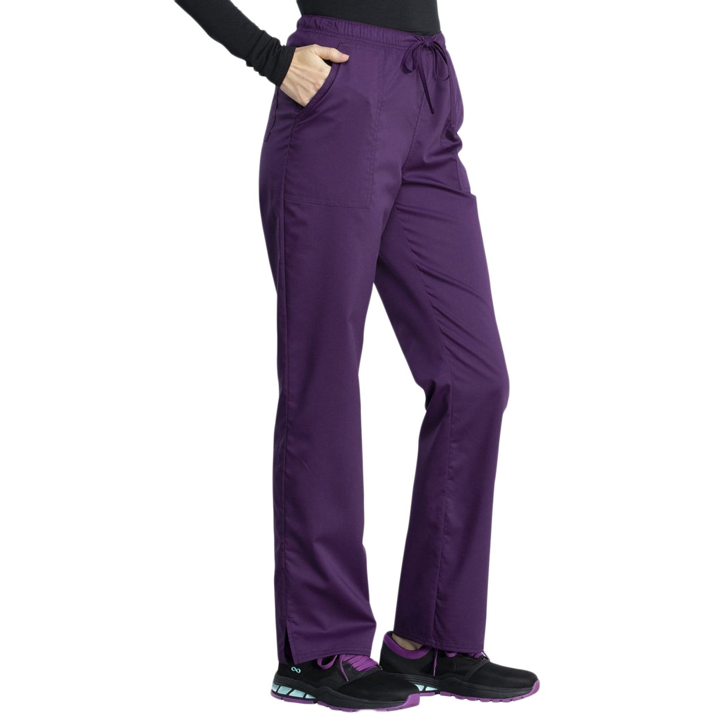 Cherokee Revolution Tech WW041AB Scrubs Pant Women Eggplant
