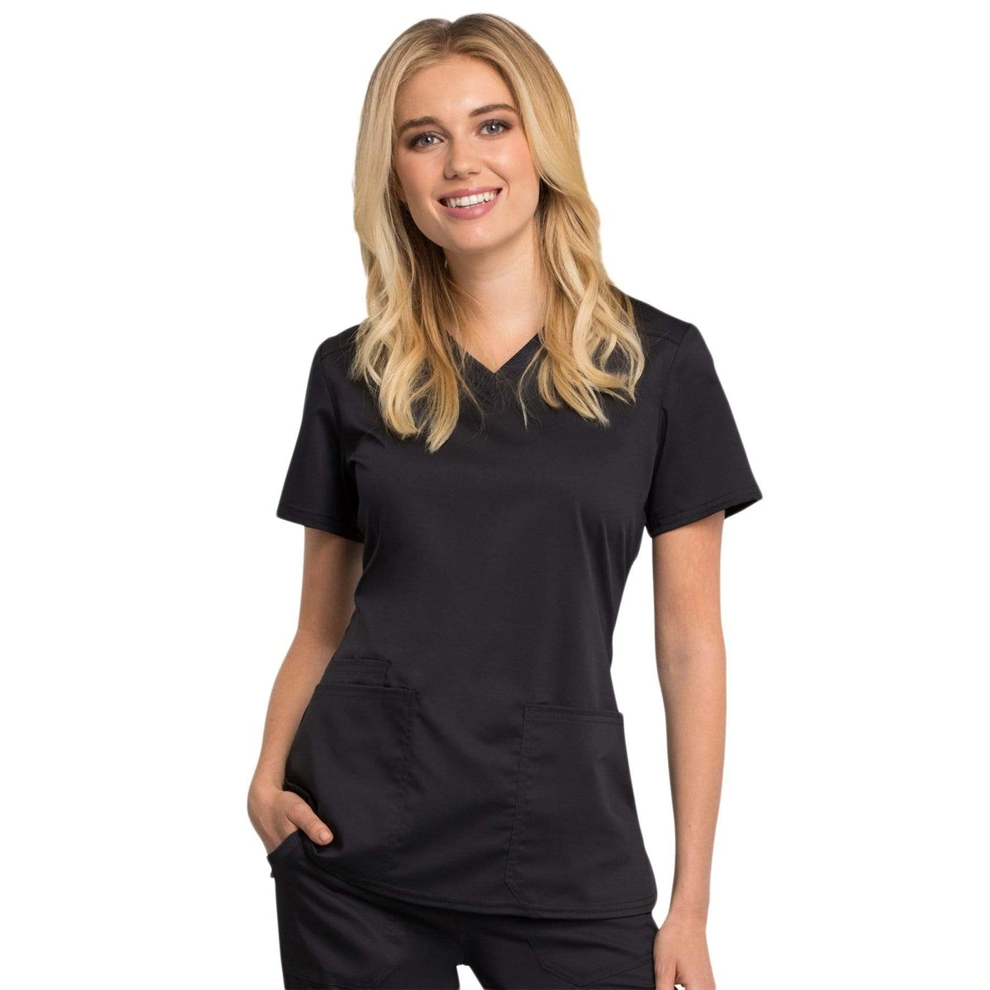 Cherokee Revolution Tech WW770AB Scrubs Top Women Black