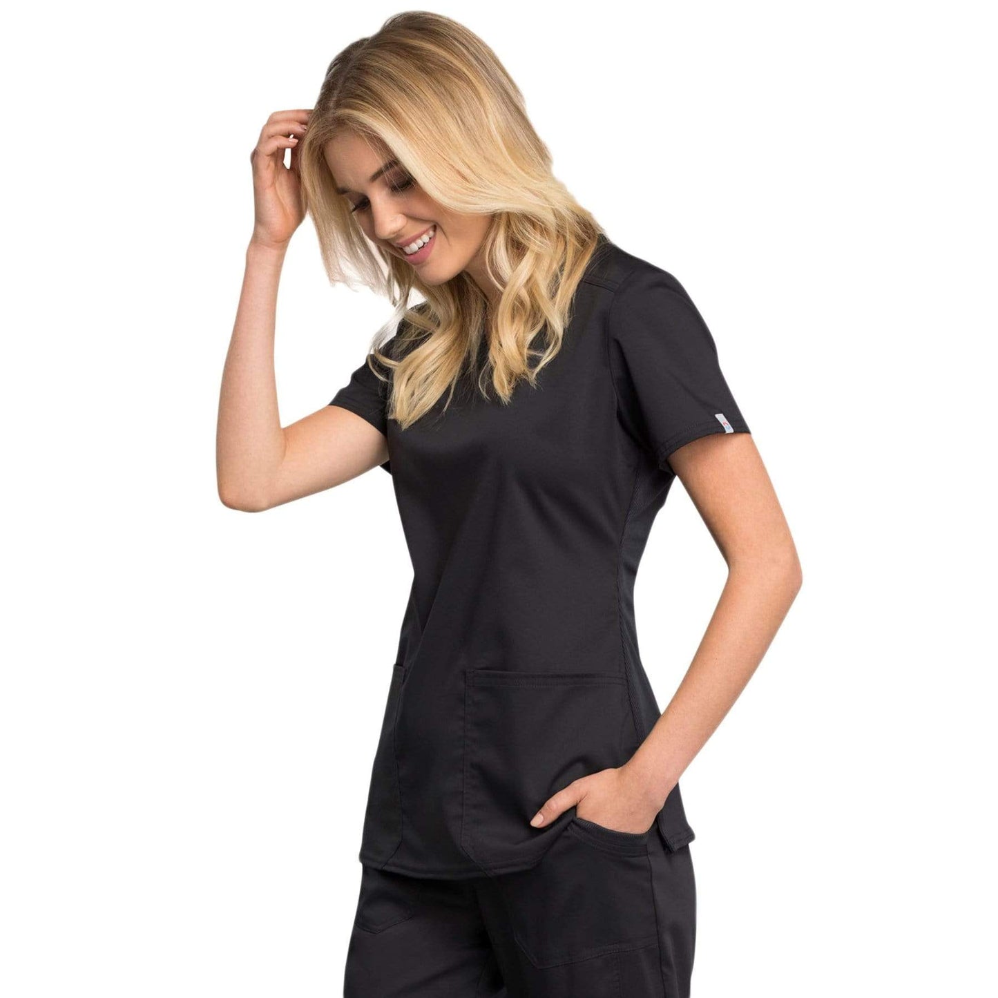 Cherokee Revolution Tech WW770AB Scrubs Top Women Black