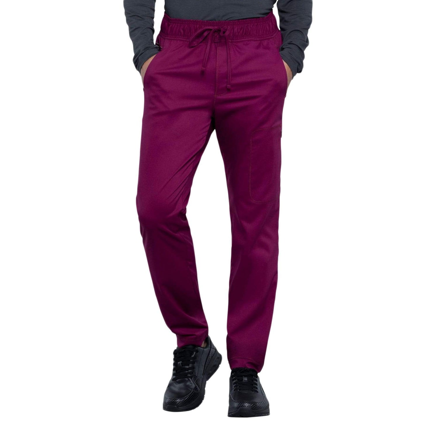 Cherokee Revolution WW012 Jogger Scrubs Pant Men Wine