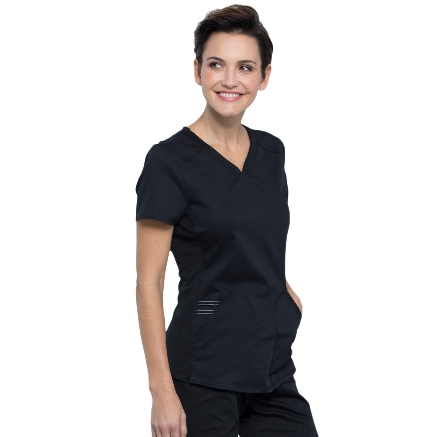 Cherokee Revolution WW601 Scrubs Top Women Black