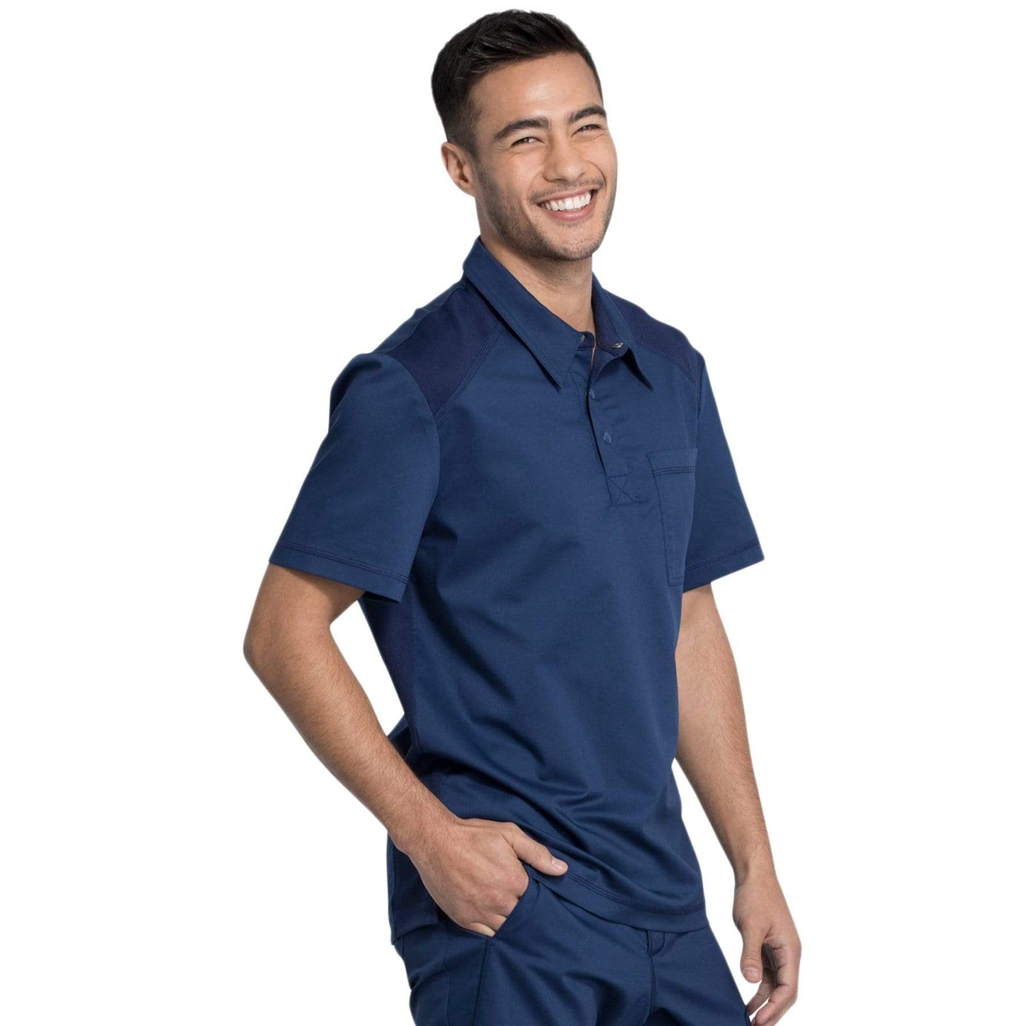 Cherokee Revolution WW615 Scrubs Top Men Navy