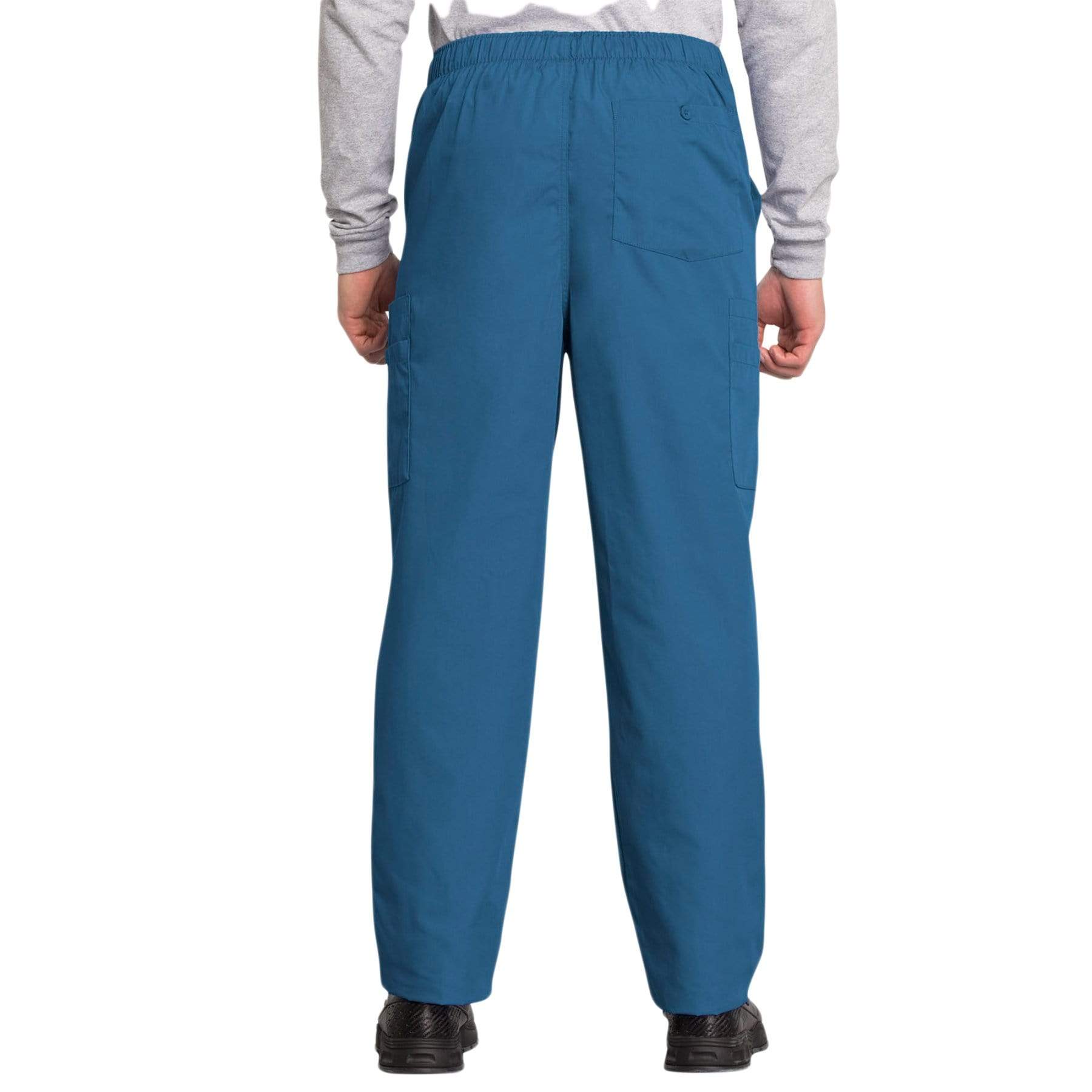 Cherokee Scrubs Pants Cherokee Workwear 4000 Scrubs Pants Mens Drawstring Cargo Caribbean Blue