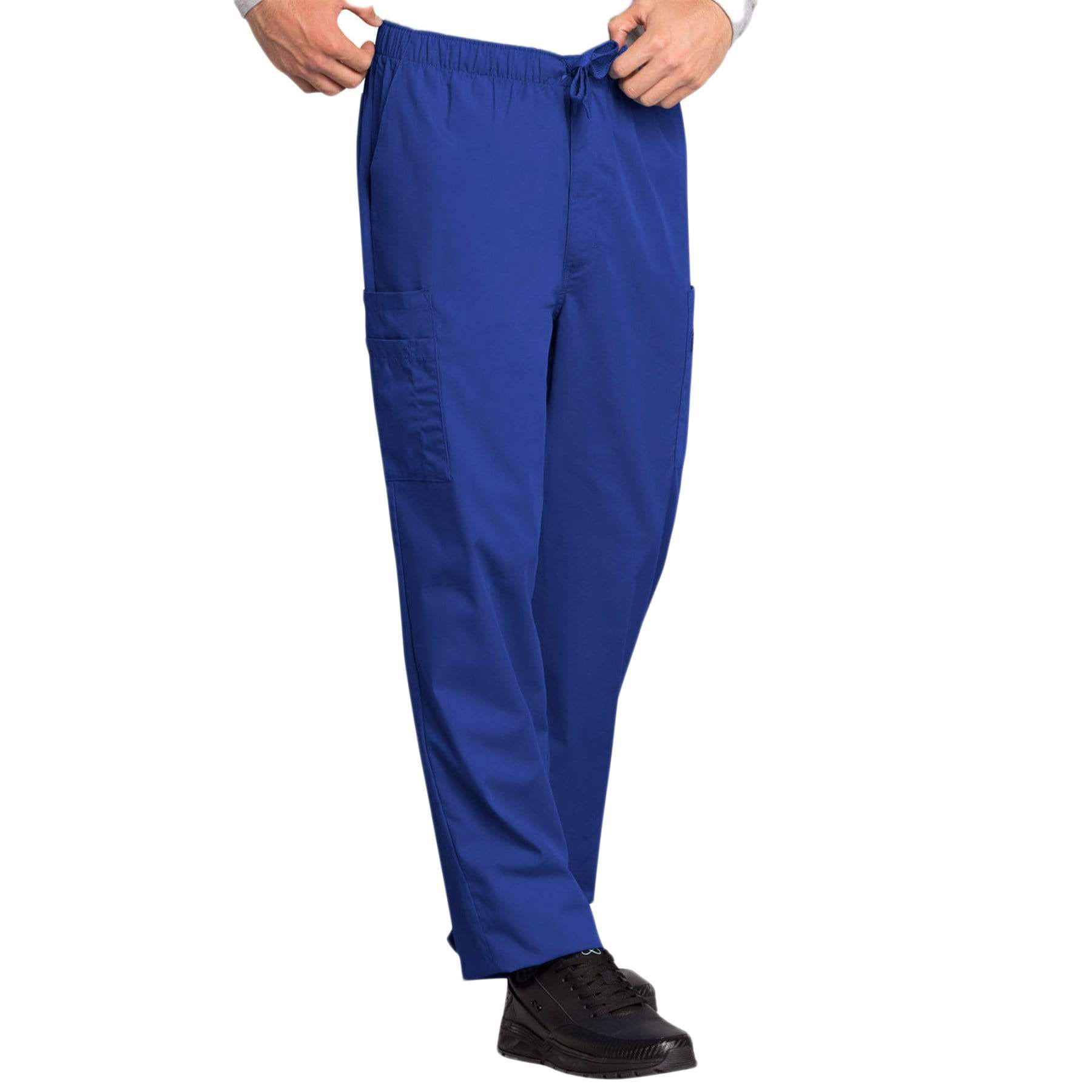Cherokee Scrubs Pants Cherokee Workwear 4000 Scrubs Pants Mens Drawstring Cargo Galaxy Blue