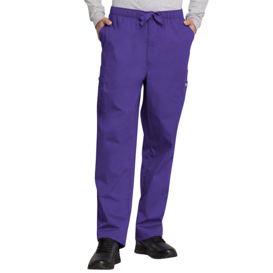 Cherokee Scrubs Pants Cherokee Workwear 4000 Scrubs Pants Mens Drawstring Cargo Grape