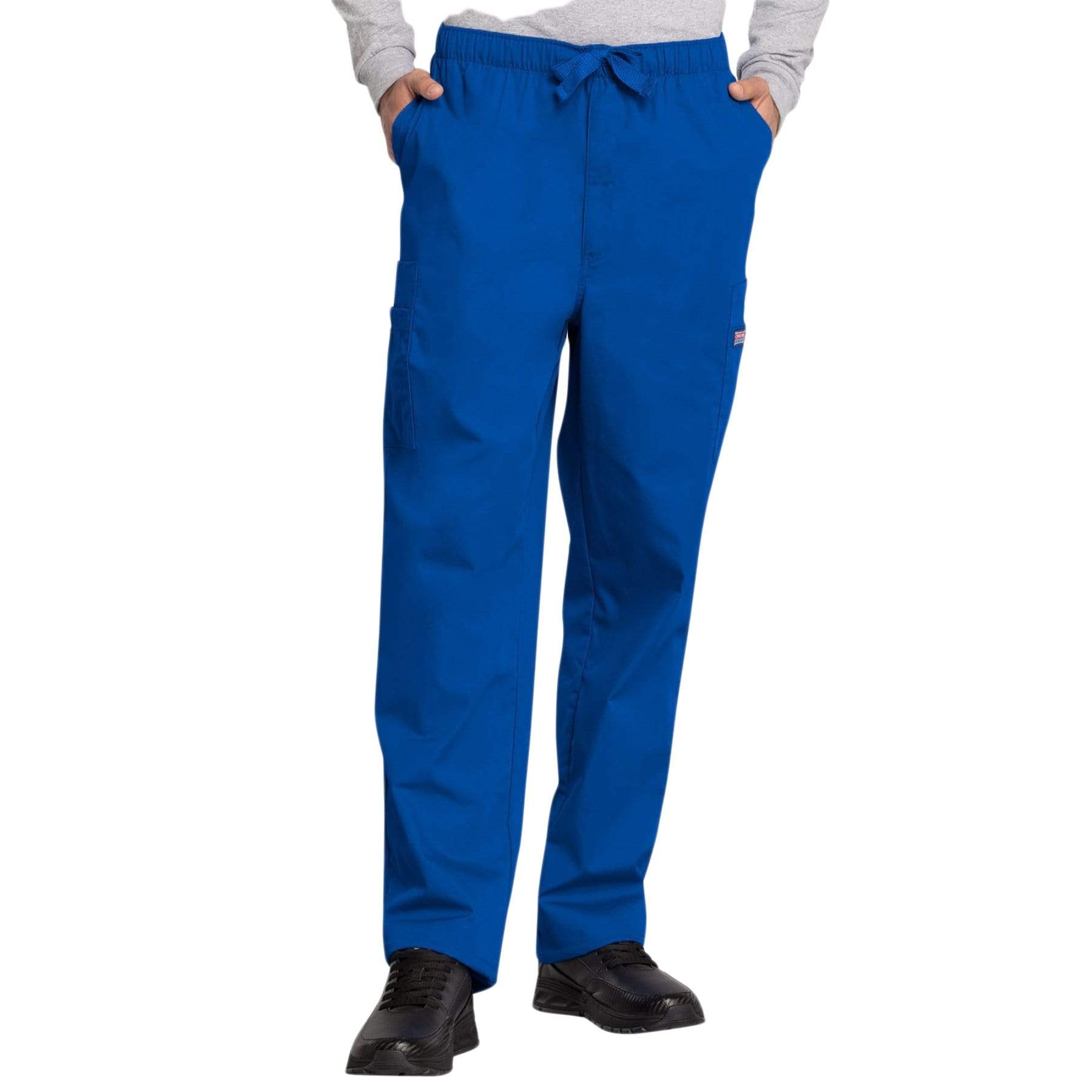 Cherokee Scrubs Pants Cherokee Workwear 4000 Scrubs Pants Mens Drawstring Cargo Royal