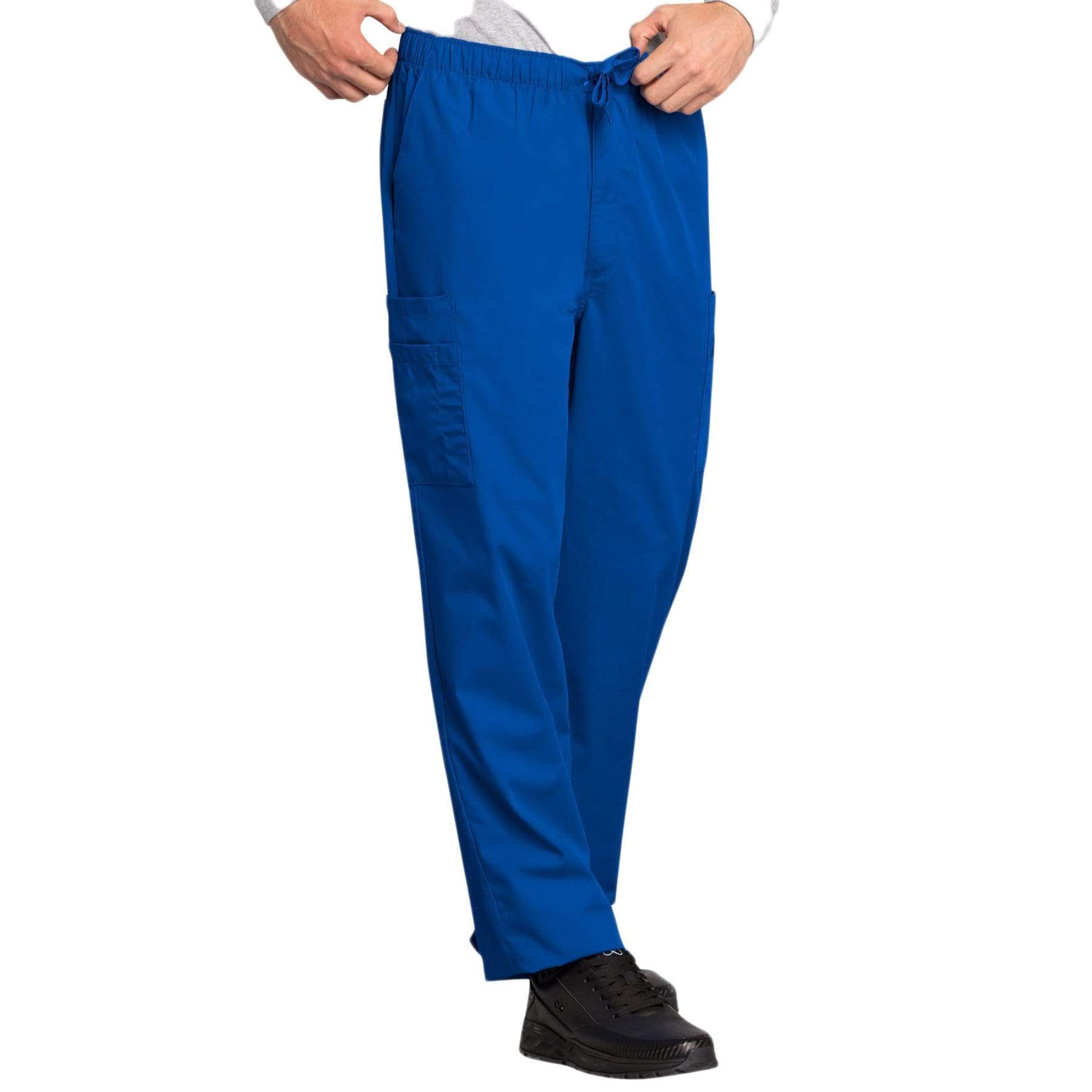 Cherokee Scrubs Pants Cherokee Workwear 4000 Scrubs Pants Mens Drawstring Cargo Royal