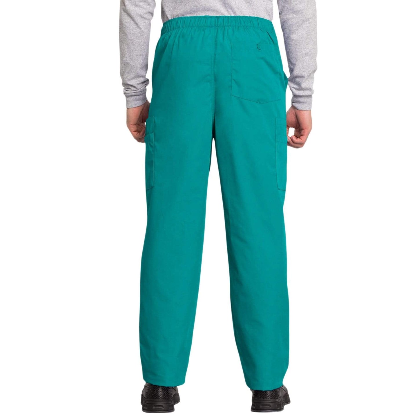 Cherokee Scrubs Pants Cherokee Workwear 4000 Scrubs Pants Mens Drawstring Cargo Teal Blue