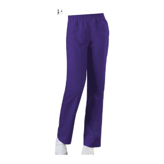 Cherokee Scrubs Pants Cherokee Workwear 4001 Pant WW Natural Rise Tapered Leg Pull-On Pant Grape