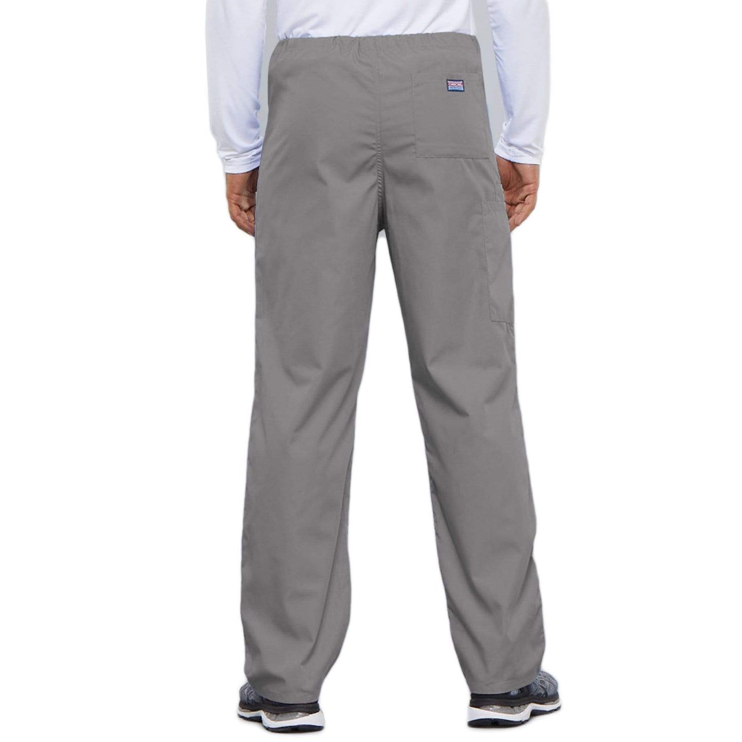 Cherokee Workwear 4100 Scrubs Pants Unisex Drawstring Cargo Grey