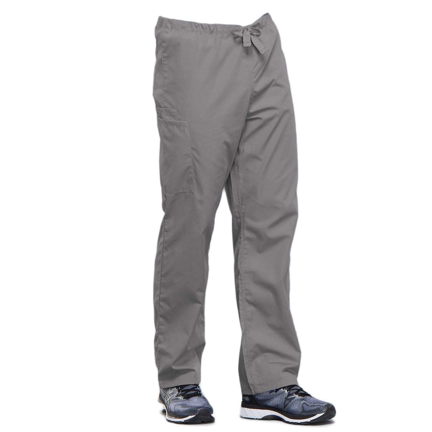 Cherokee Workwear 4100 Scrubs Pants Unisex Drawstring Cargo Grey