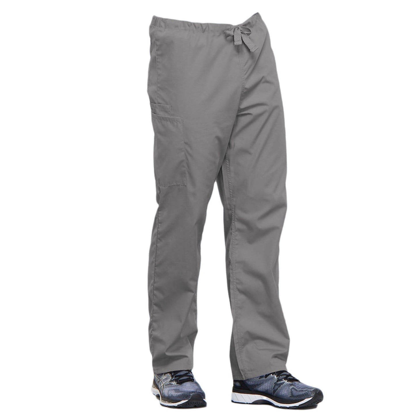 Cherokee Workwear 4100 Scrubs Pants Unisex Drawstring Cargo Grey