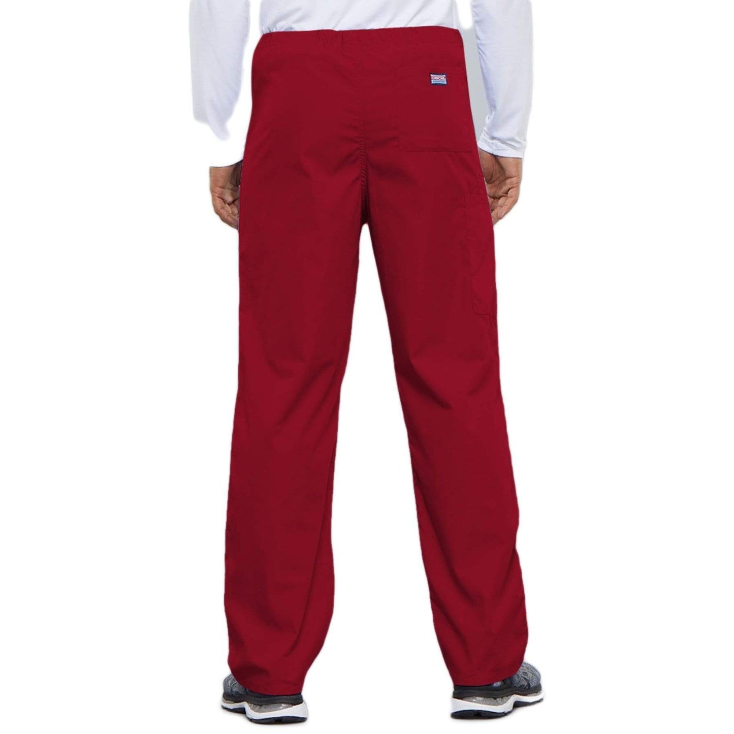 Cherokee Workwear 4100 Scrubs Pants Unisex Drawstring Cargo Red