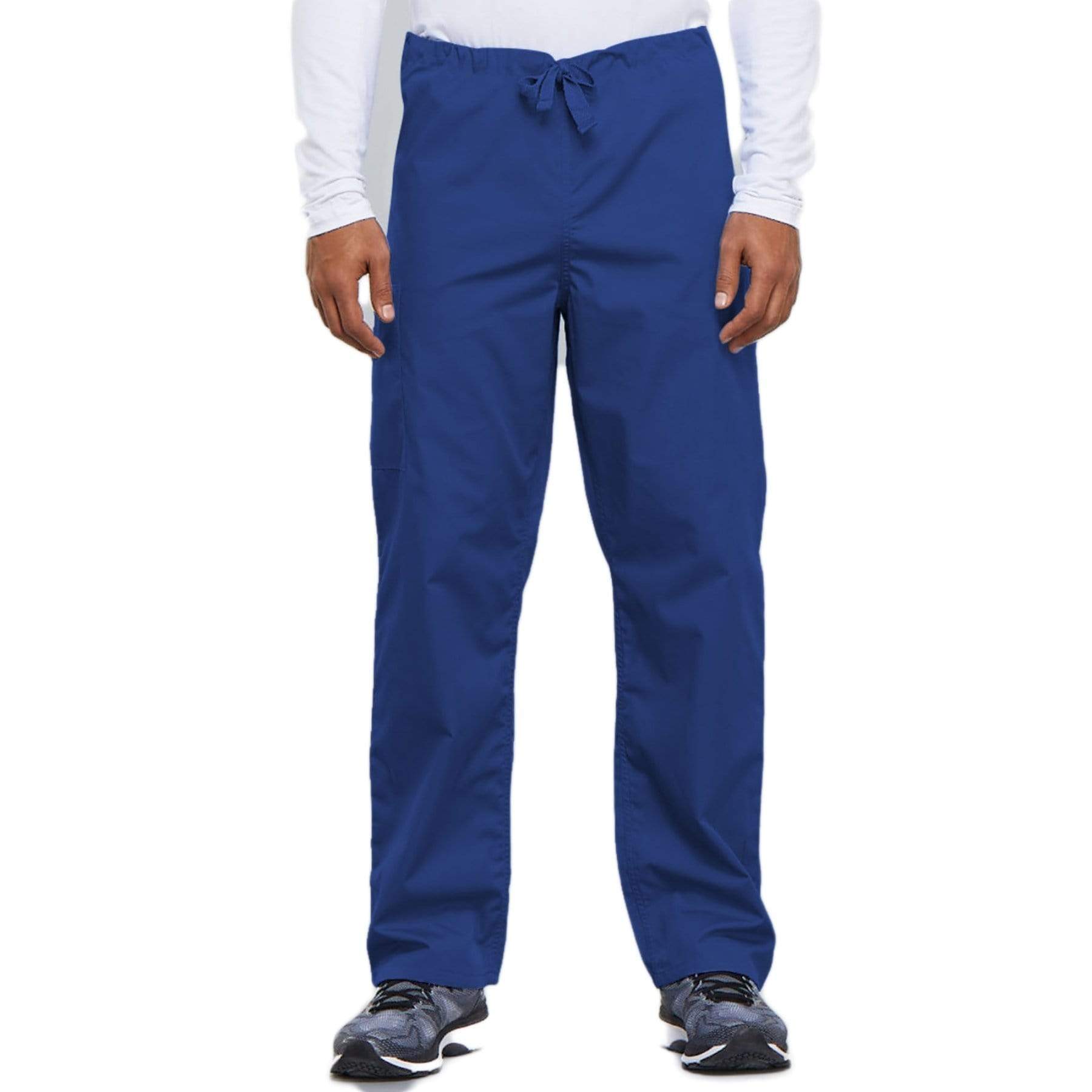 Cherokee Scrubs Pants 2XL / Regular Length Cherokee Workwear 4100 Scrubs Pants Unisex Drawstring Cargo Royal
