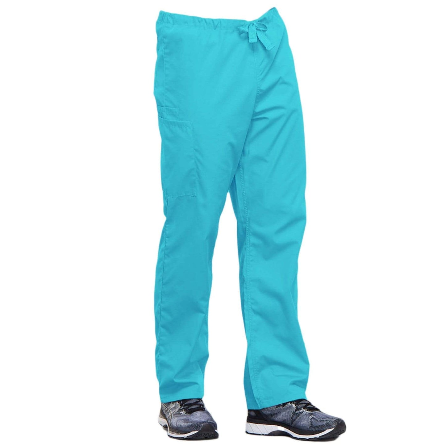 Cherokee Workwear 4100 Scrubs Pants Unisex Drawstring Cargo Turquoise