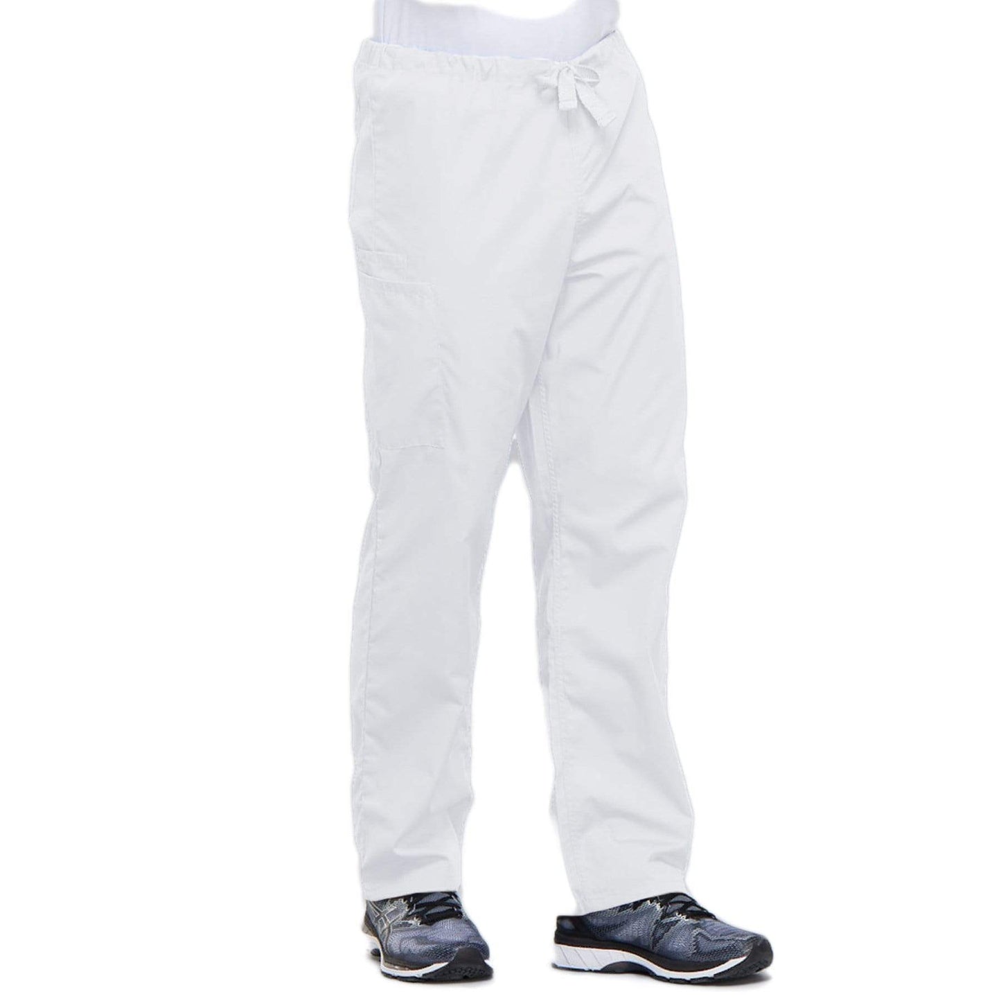 Cherokee Workwear 4100 Scrubs Pants Unisex Drawstring Cargo White