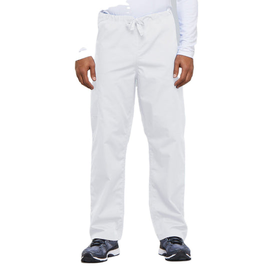 Cherokee Workwear 4100 Scrubs Pants Unisex Drawstring Cargo White