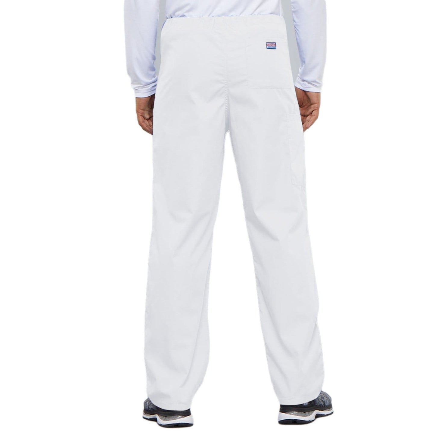 Cherokee Workwear 4100 Scrubs Pants Unisex Drawstring Cargo White