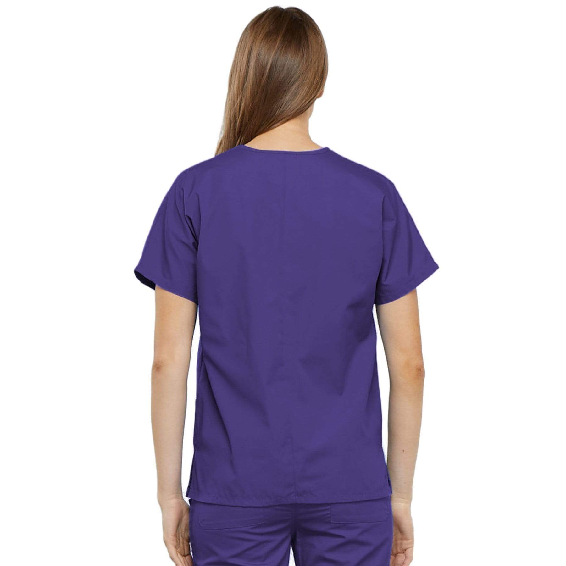 Cherokee Scrubs Top Cherokee Workwear 4700 Scrubs Top Womens V-Neck Grape