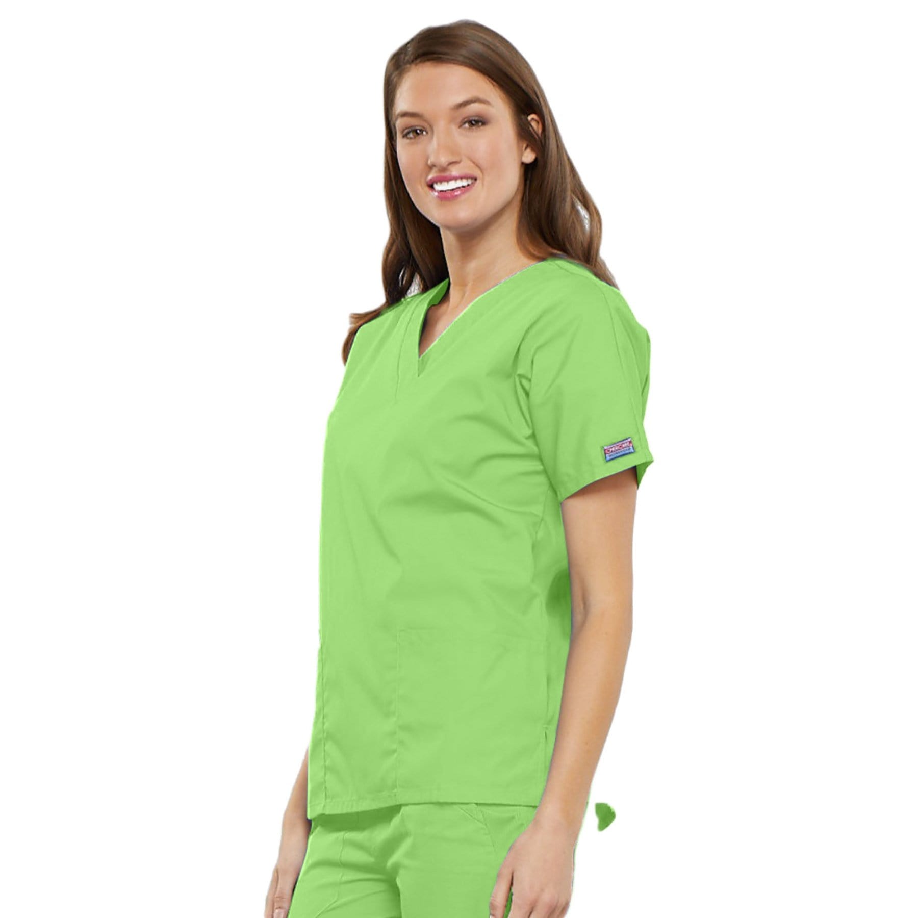 Cherokee Scrubs Top Cherokee Workwear 4700 Scrubs Top Womens V-Neck Lime Green