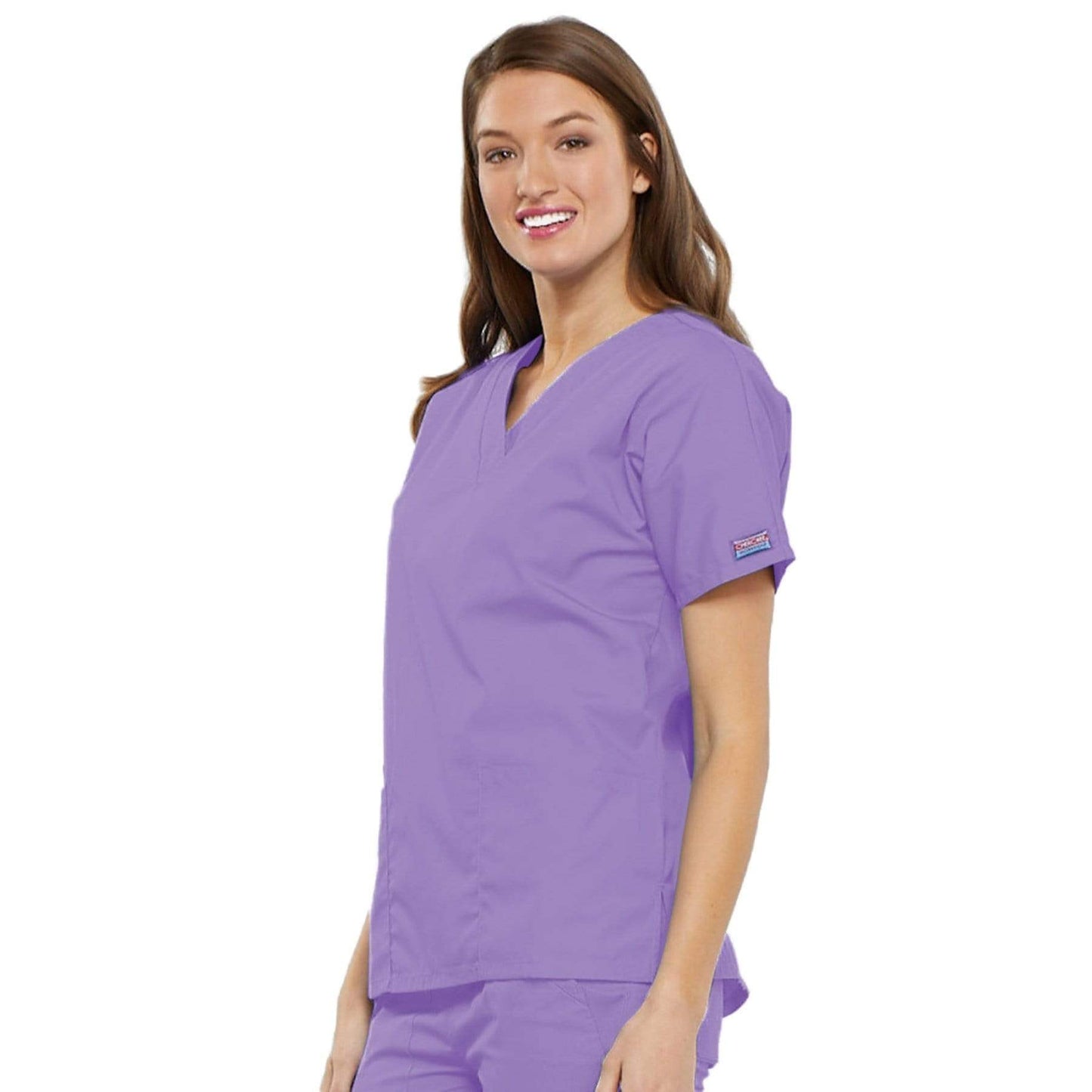 Cherokee Scrubs Top Cherokee Workwear 4700 Scrubs Top Womens V-Neck Orchid