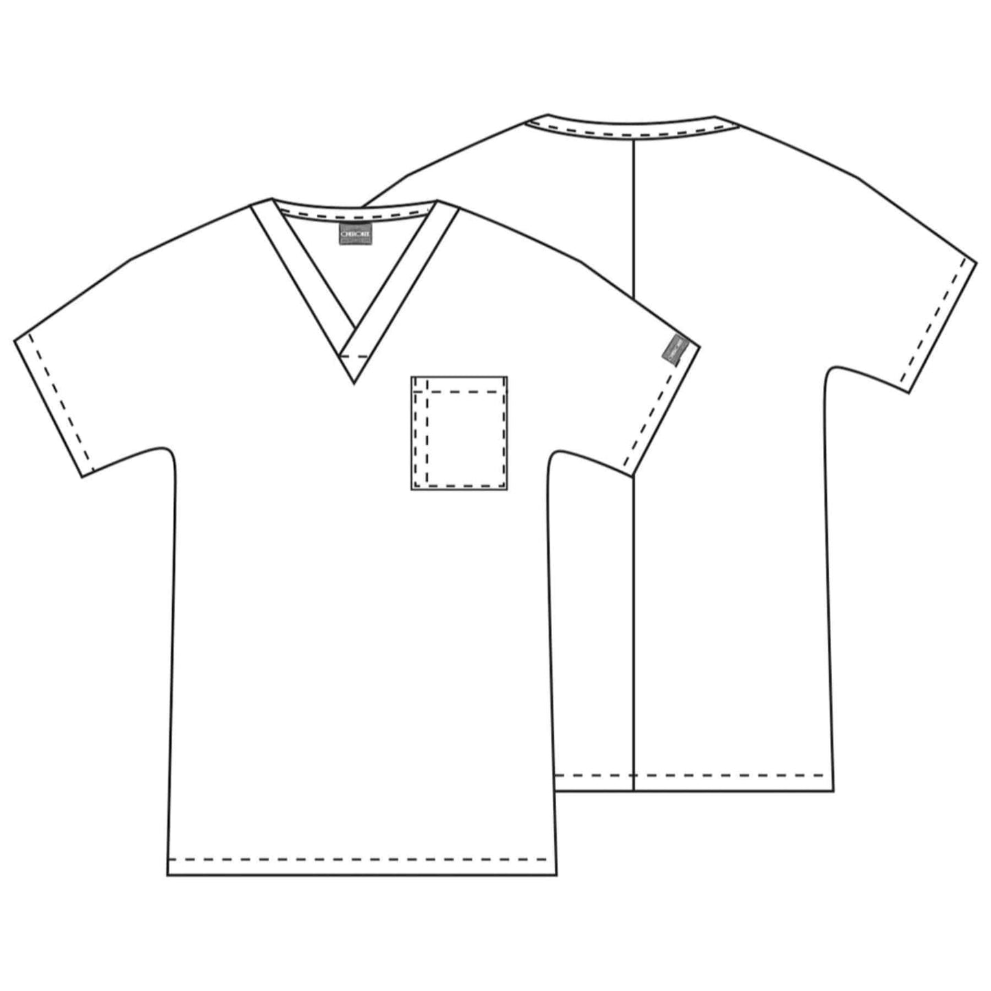 Cherokee Scrubs Top Cherokee Workwear 4777 Scrubs Top Unisex V-Neck Tunic. Khaki
