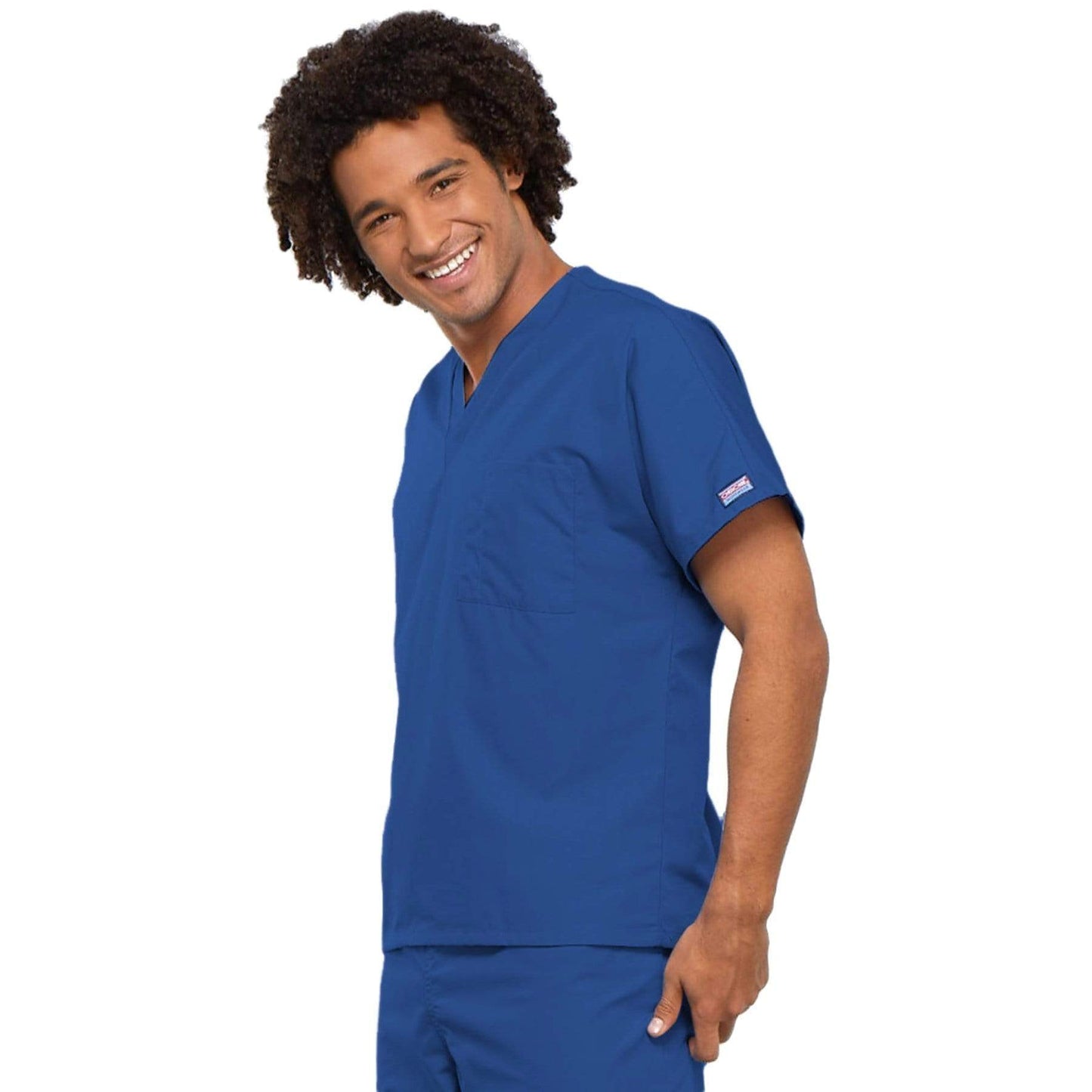 Cherokee Workwear 4777 Scrubs Top Unisex V-Neck Tunic. Royal