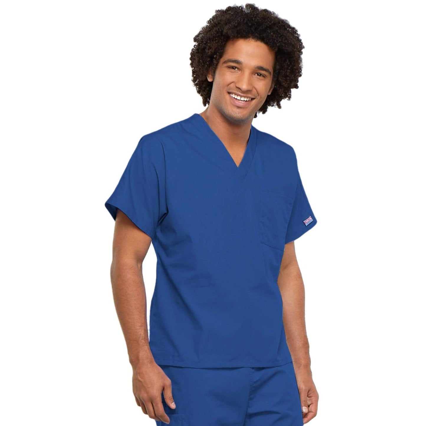 Cherokee Workwear 4777 Scrubs Top Unisex V-Neck Tunic. Royal