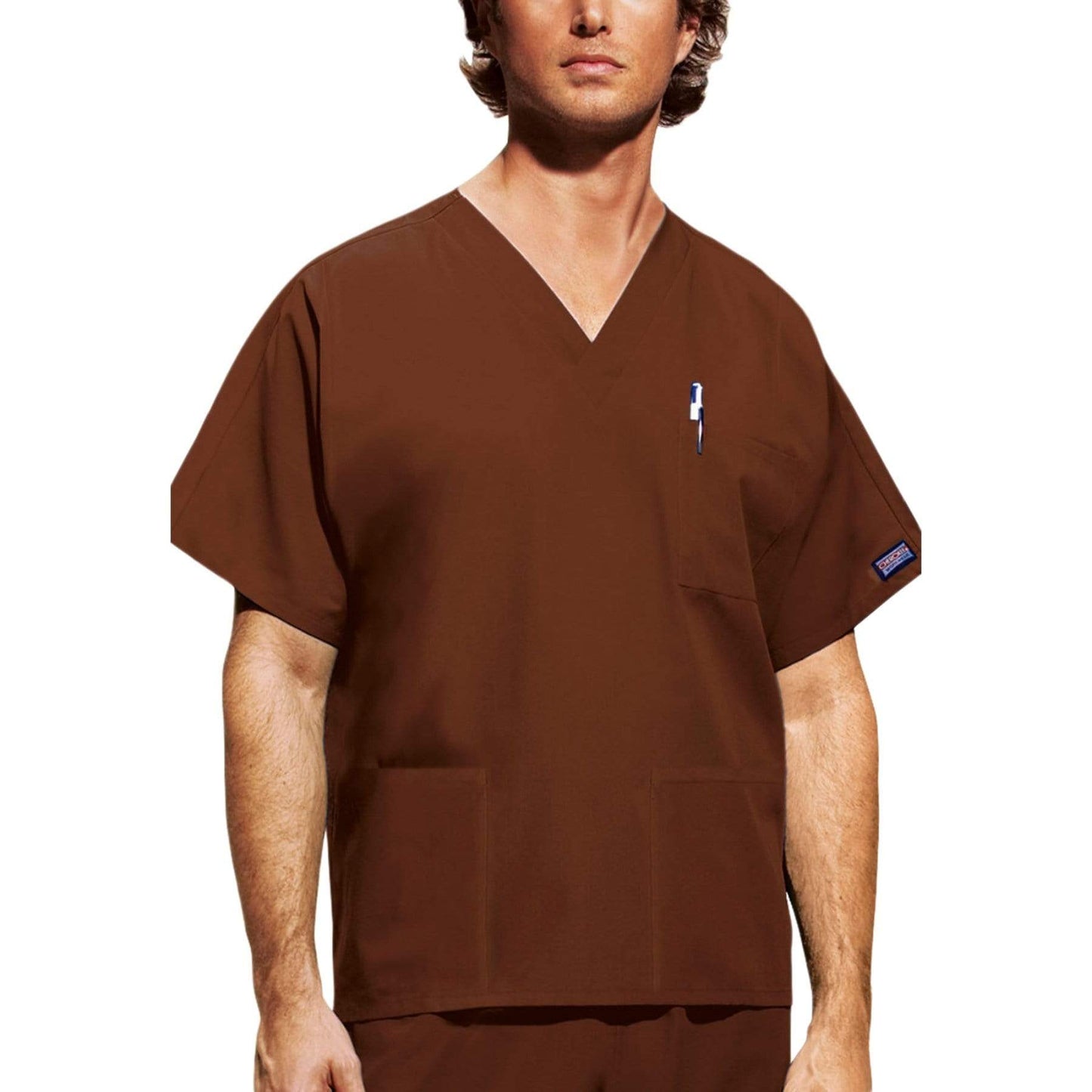 Cherokee Workwear 4876 Scrubs Top Unisex Chocolate