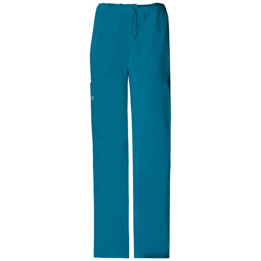 Cherokee Scrubs Pants 2XL / Regular Length Cherokee Workwear Core Stretch 4043 Scrubs Pants Unisex Drawstring Cargo Caribbean Blue
