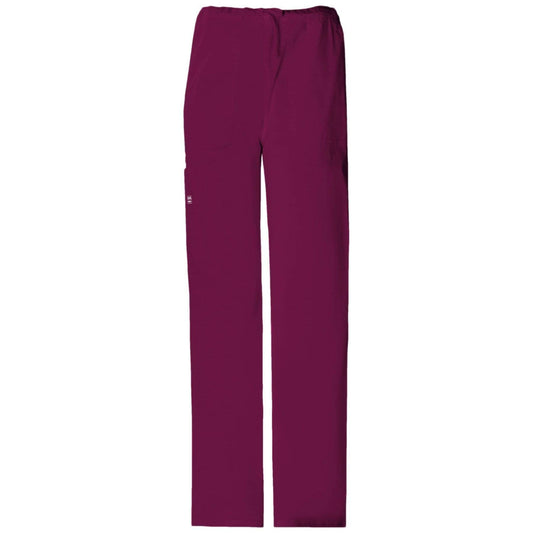 Cherokee Scrubs Pants 2XL / Regular Length Cherokee Workwear Core Stretch 4043 Scrubs Pants Unisex Drawstring Cargo Wine