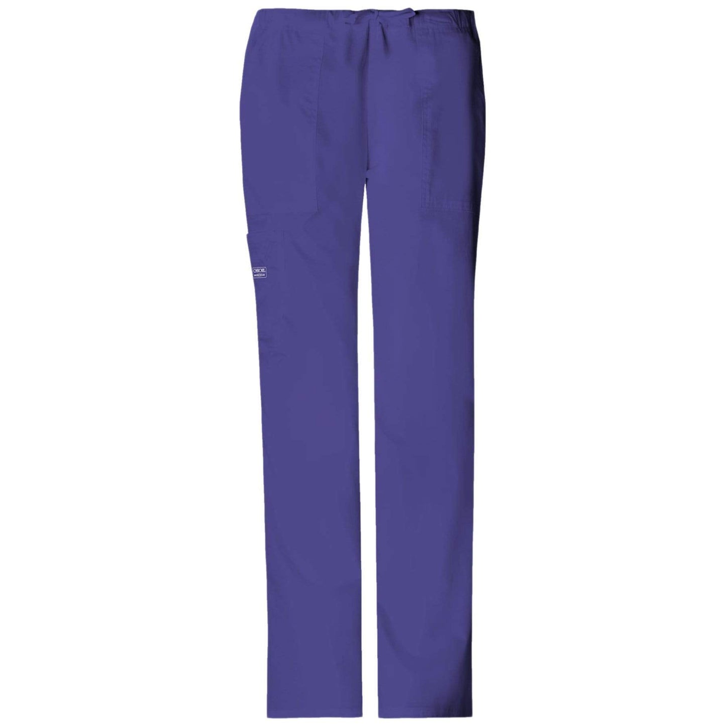 Cherokee Scrubs Pants 2XL / Regular Length Cherokee Workwear Core Stretch 4044 Scrubs Pants Womens Mid Rise Drawstring Cargo Grape