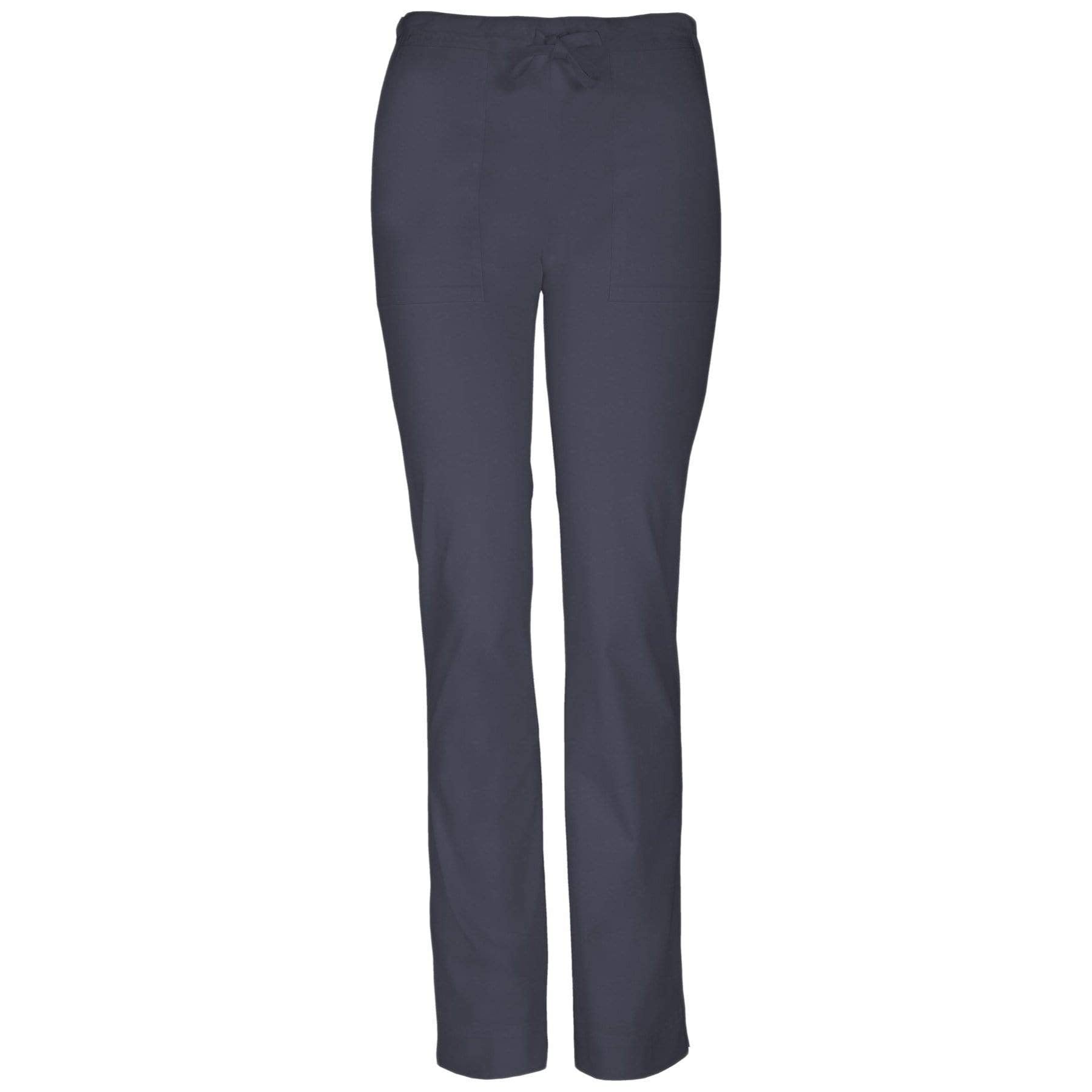 Cherokee Scrubs Pants 2XL / Regular Length Cherokee Workwear Core Stretch 4203 Scrubs Pants Womens Mid Rise Straight Leg Drawstring Pewter