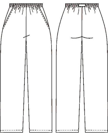 Medshop Australia Cherokee Workwear Pant 4001 WW Natural Rise Tapered Leg Pull-On Pant Black