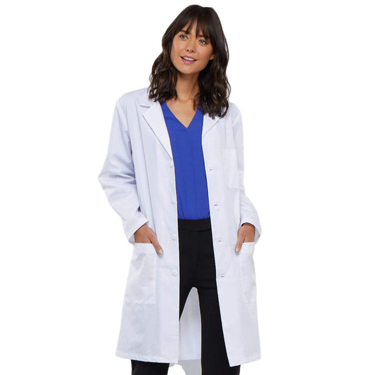 Cherokee Lab Coats Cherokee Workwear Professionals 1346 Lab Coat Unisex 40" White