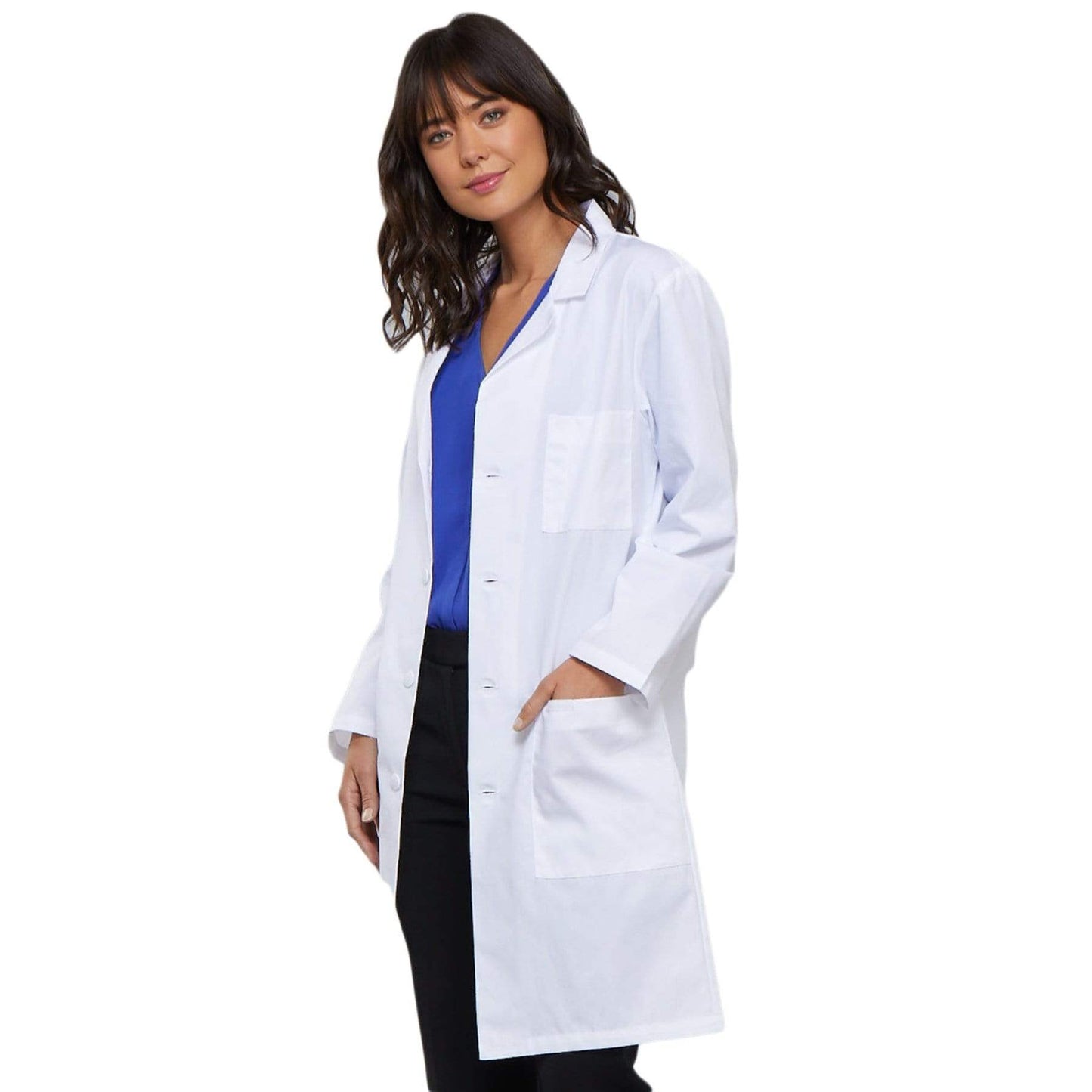 Cherokee Lab Coats Cherokee Workwear Professionals 1346 Lab Coat Unisex 40" White