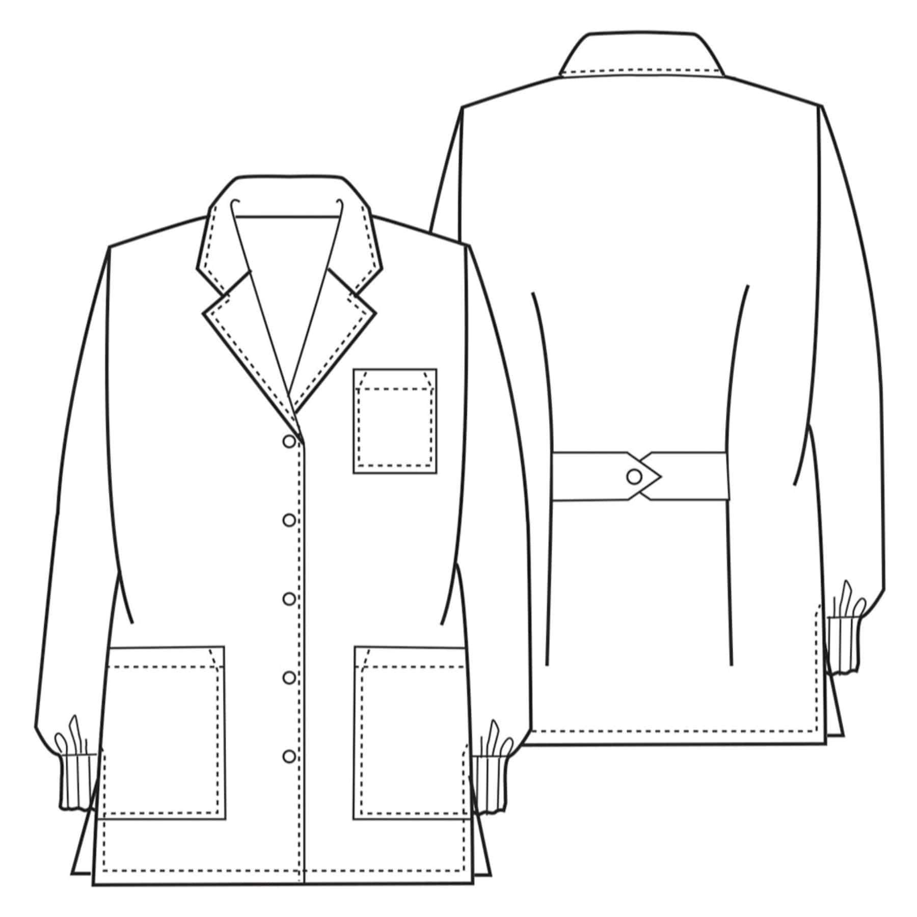 Cherokee Lab Coats M Cherokee Workwear Professionals 1362 Lab Coat Womens 32" White