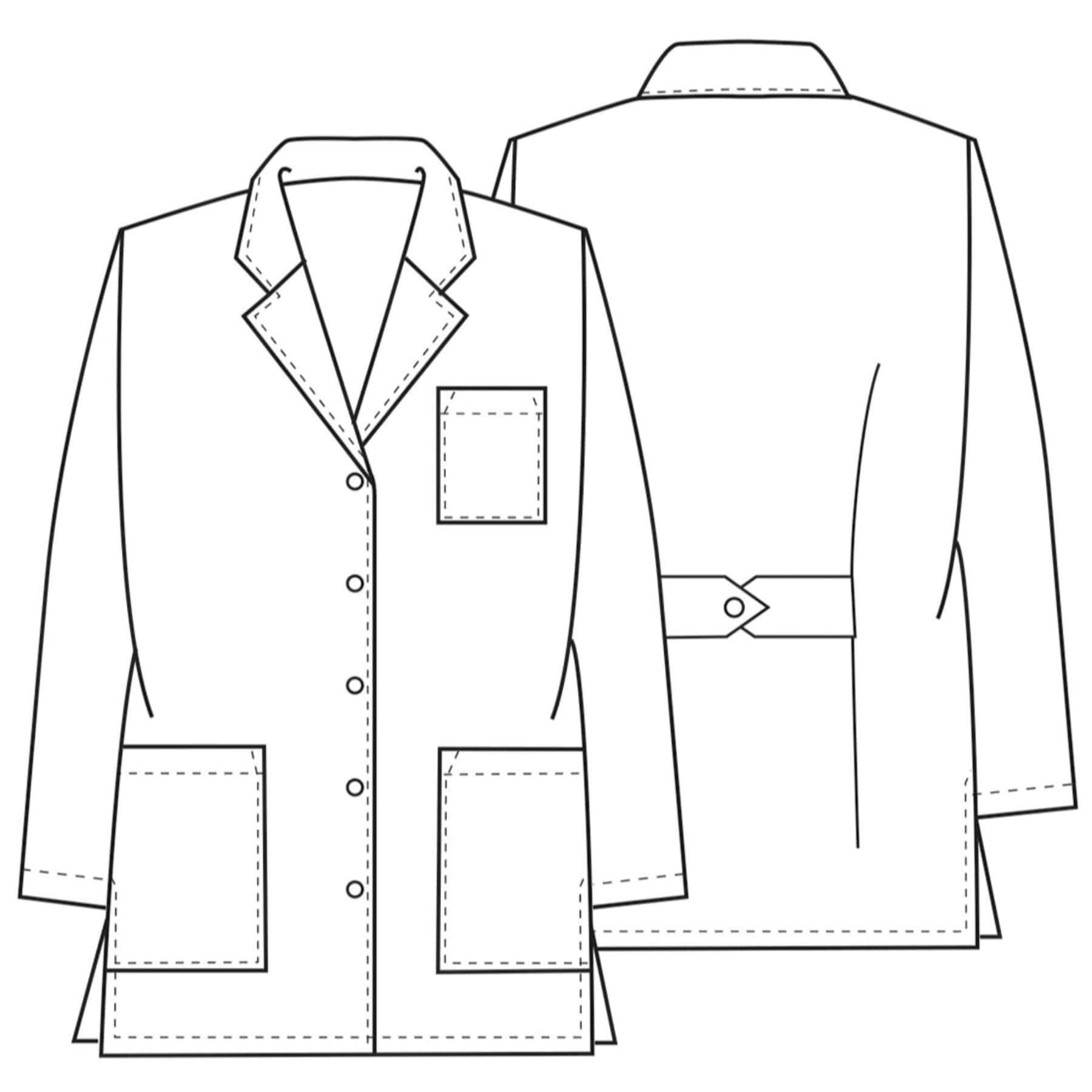 Cherokee Lab Coat 4XL Cherokee Workwear Professionals 1462 Lab Coat Womens 32" White