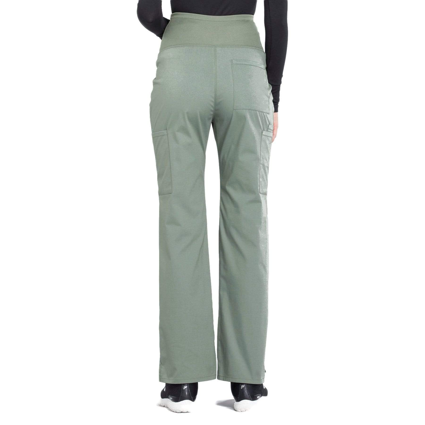 Cherokee Scrubs Pants Cherokee Workwear Professionals WW220 Scrubs Pants Maternity Straight Leg Olive