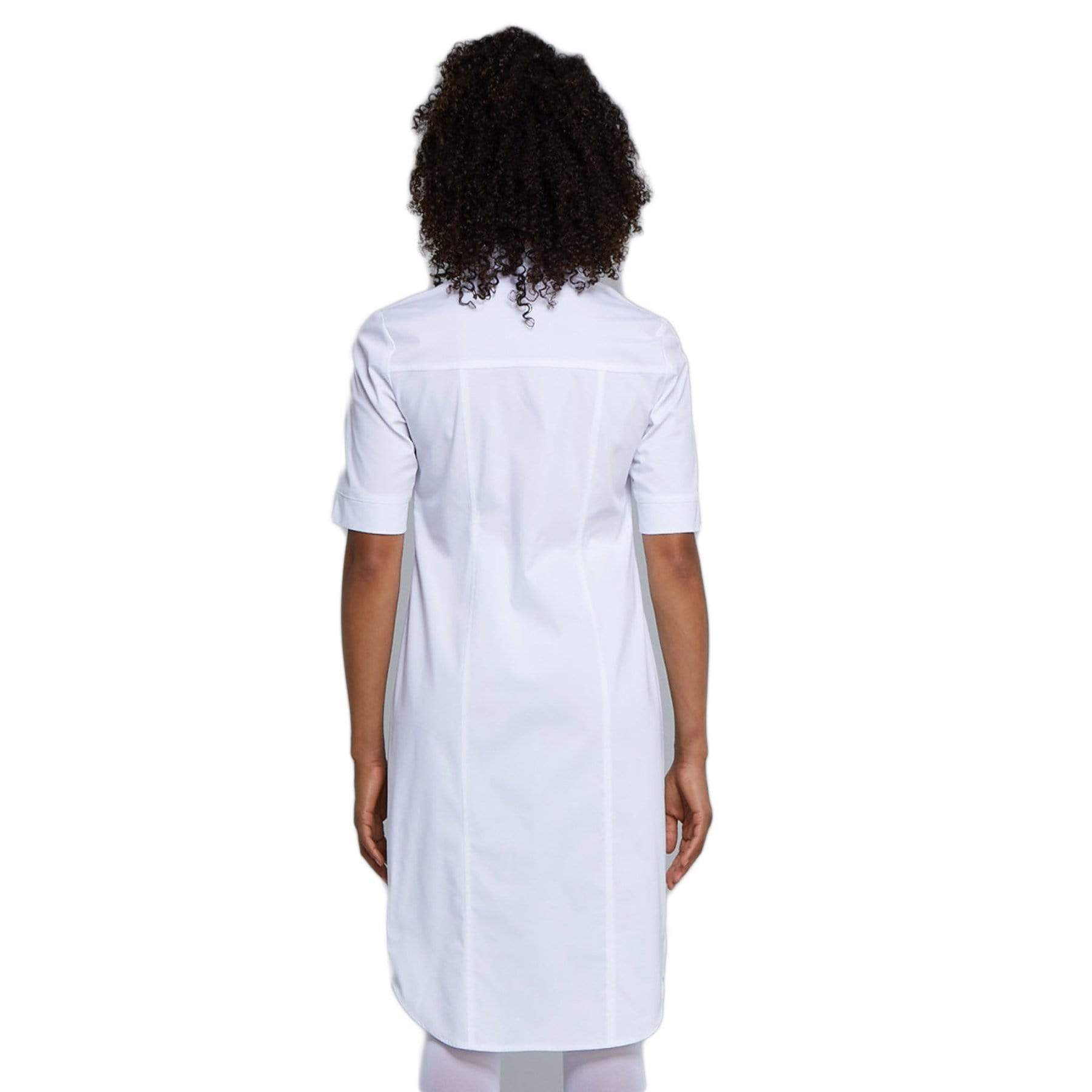 Cherokee Dress Cherokee Workwear Professionals WW500 Dress Womens Button Front White