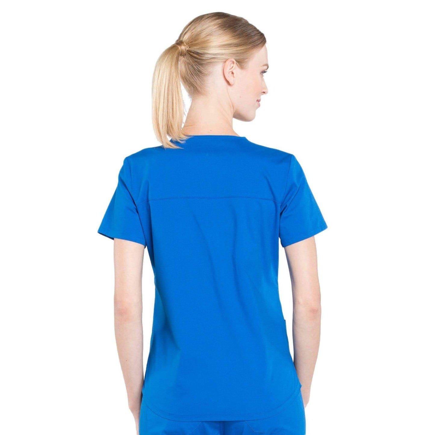 Cherokee Scrubs Top Cherokee Workwear Professionals WW665 Scrubs Top Womens V-Neck Royal
