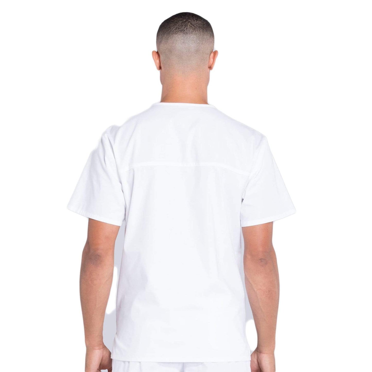 Cherokee Scrubs Top Cherokee Workwear Professionals WW695 Scrubs Top Mens V-Neck White