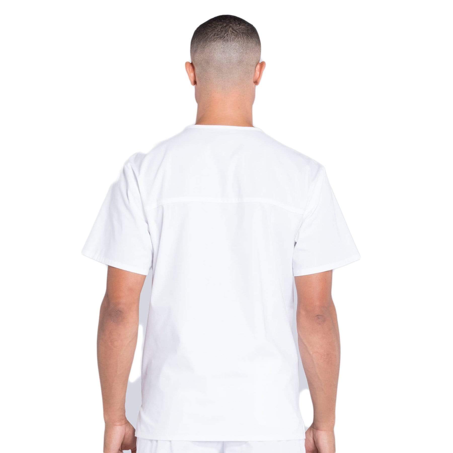 Cherokee Scrubs Top Cherokee Workwear Professionals WW695 Scrubs Top Mens V-Neck White