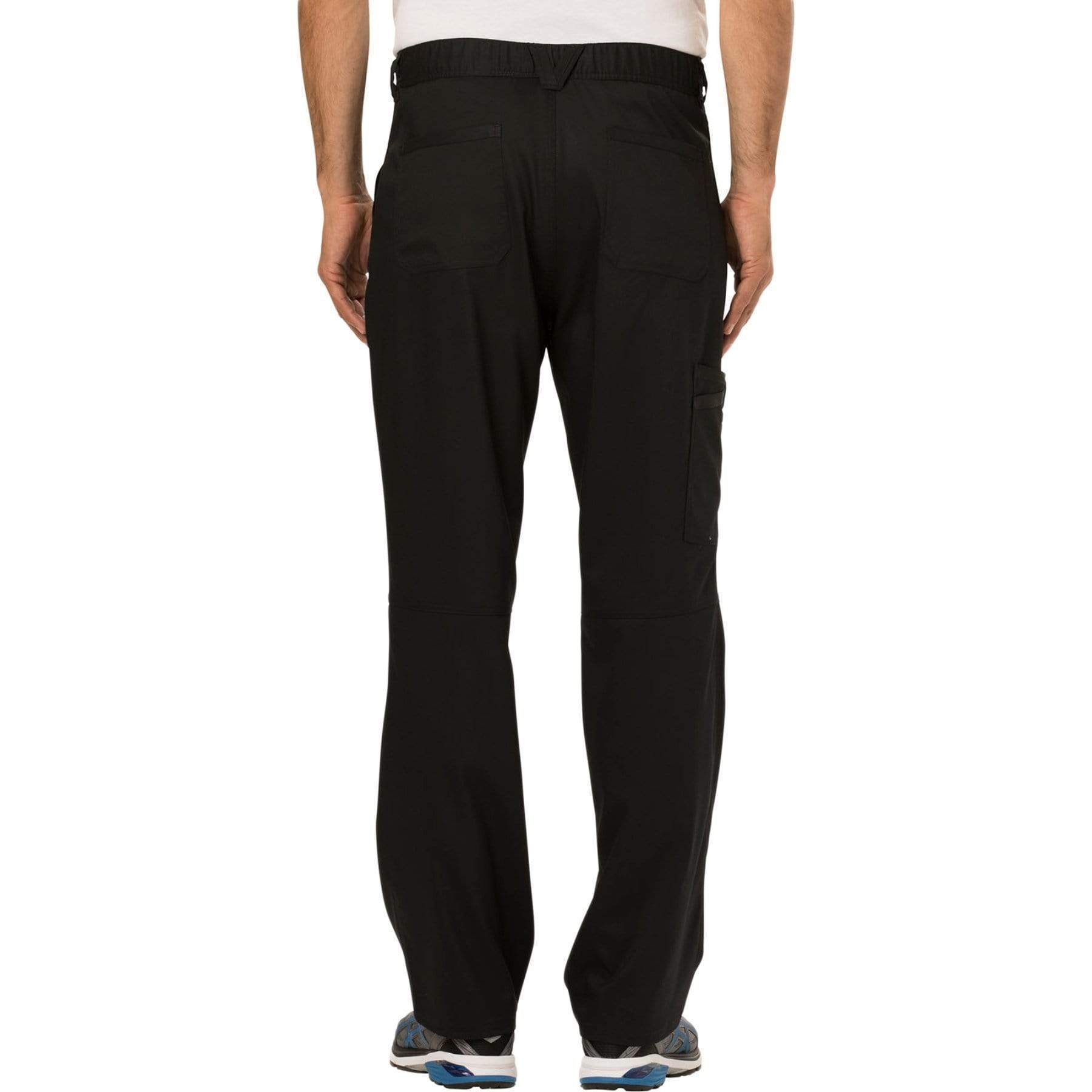 Cherokee Scrubs Pants Cherokee Workwear Revolution WW140 Scrubs Pants Mens Fly Front Black
